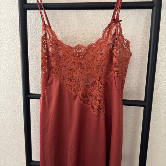 Vintage Rosa Puleo-Szule Lily of France Lace Satin Slip Dress - Picture 2 of 6